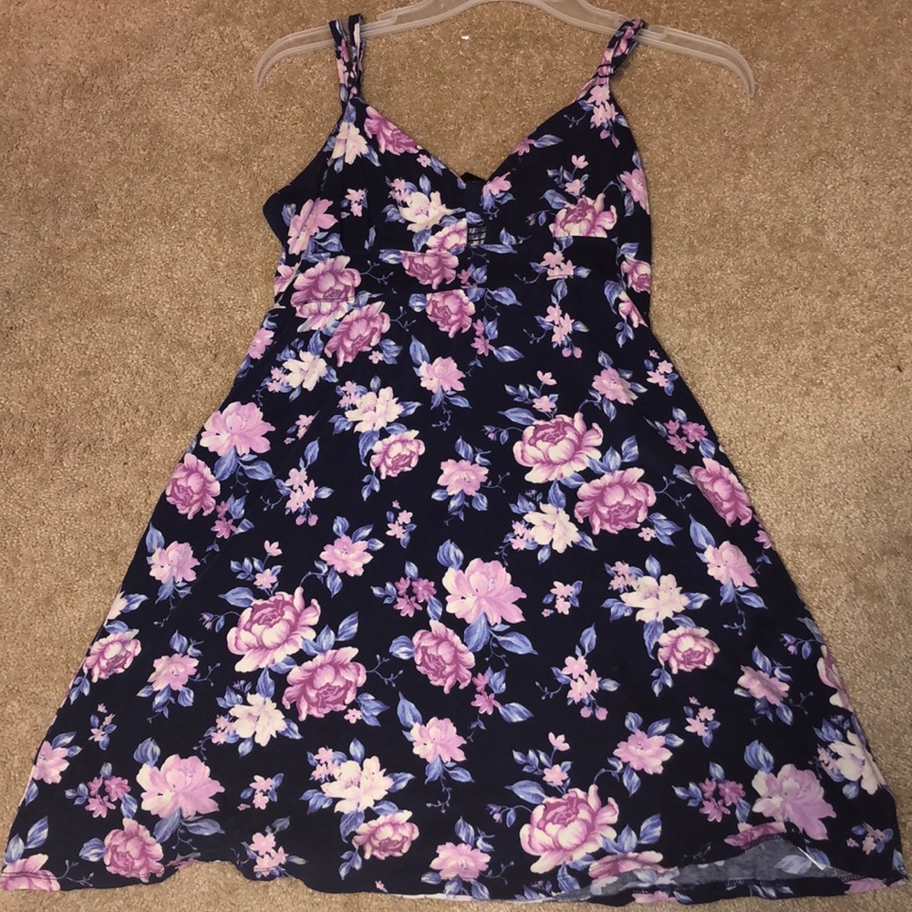 Forever 21 purple flower dress